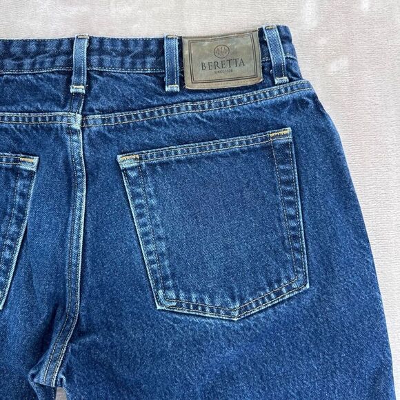 Beretta Jeans Men’s 32x30 Blue Straight Classic Fit Made in USA Dark Wash - Picture 3 of 10